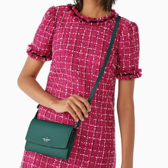 kate spade Handbags - Kate Spade Perry Deep Jade Leather Crossbody Bag